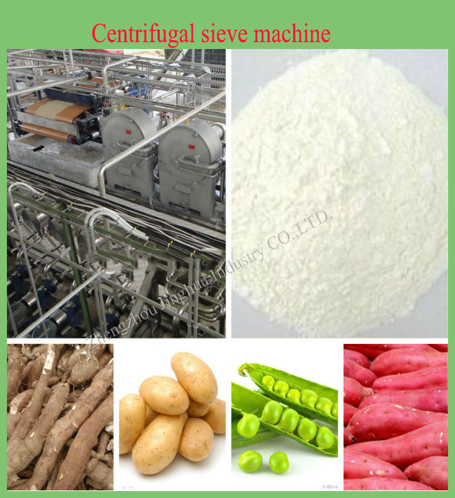 China Automatic Cassava Starch Making Machinery / Starch Centrifugal Sieves