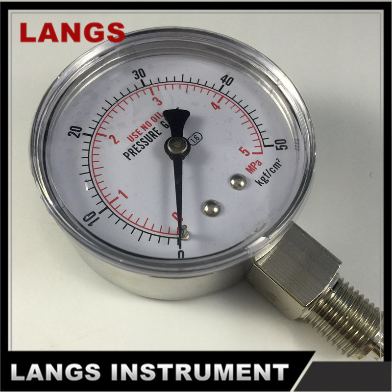 041 High Level Acrylic Pressure Gauges Air Gauge Stainless Steel