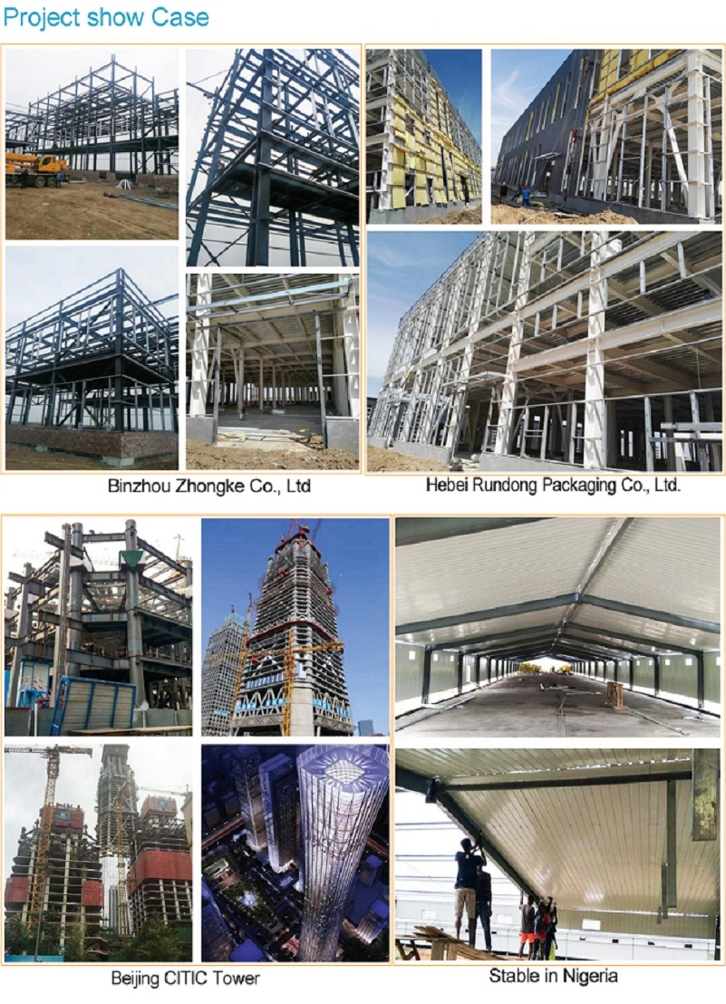 Prefab H Section Steel Frame Building Steel Structure for Workshop