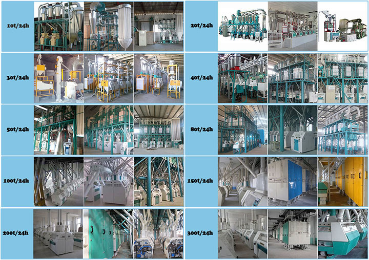 Processing Maize Corn Wheat Flour Mill Milling Machine with Complete Equipment