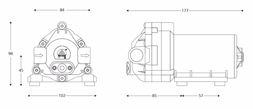 Water Pump 75gpd Strong Self Priming Inlet 0psi Home RO Use Ec803