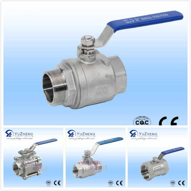 2PC Floating Ball Valve with Pn63 Pressure and CE Certificate