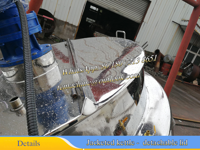 Oil Jackted Cooking Kette 300L with Scraper Agitator