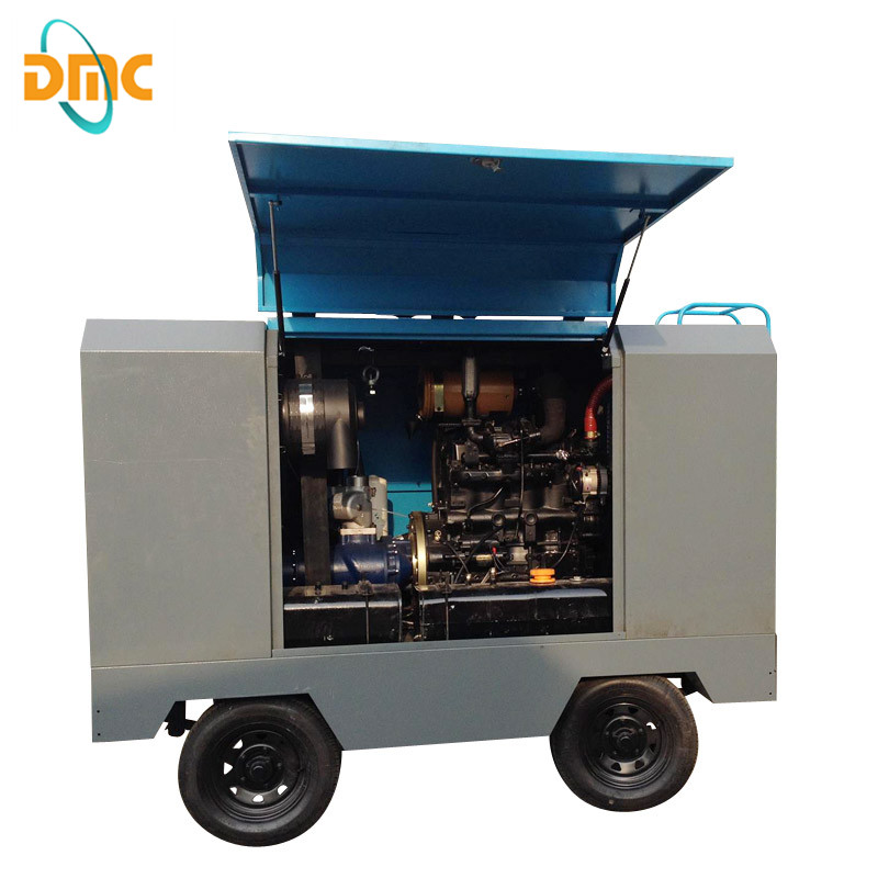 350 cfm Portable Diesel Air Compressor for Sandblasting