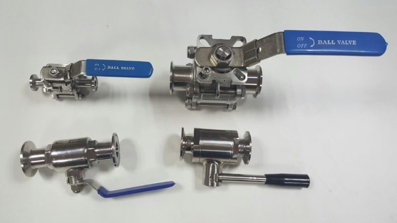 Stainless Steel Sanitary Ball Valve with Pneumatic Actuator