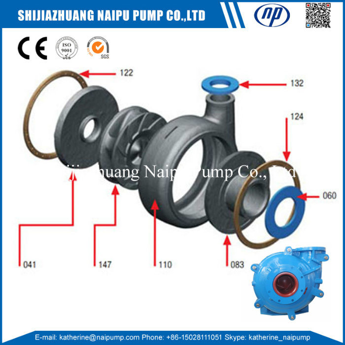 Cantilevered High Chromium Cast Iron Heavy Duty Slurry Pump