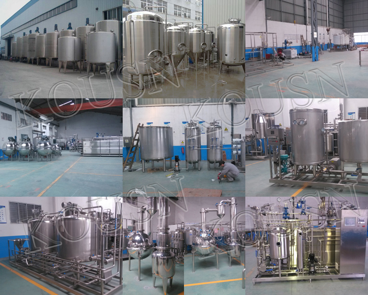 1000L Stainless Steel Vertical Jacketed Cooling Milk Mixing Tank Agitator