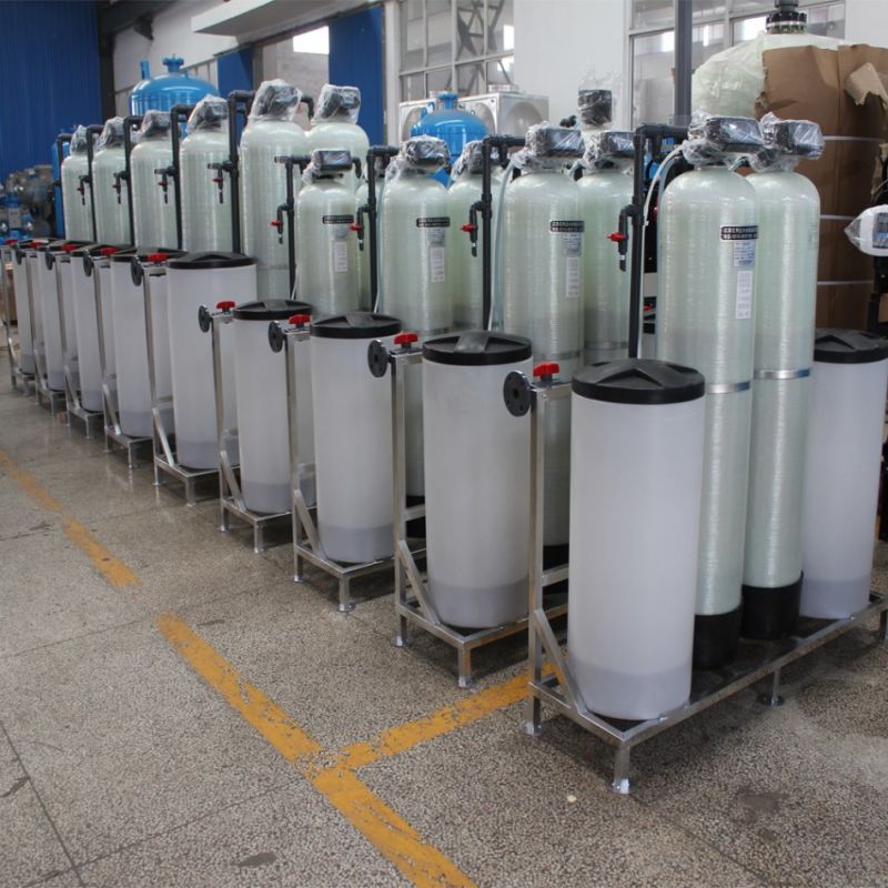 6000 Liter/Hour Dual Valve Dual Tank Water Softener System