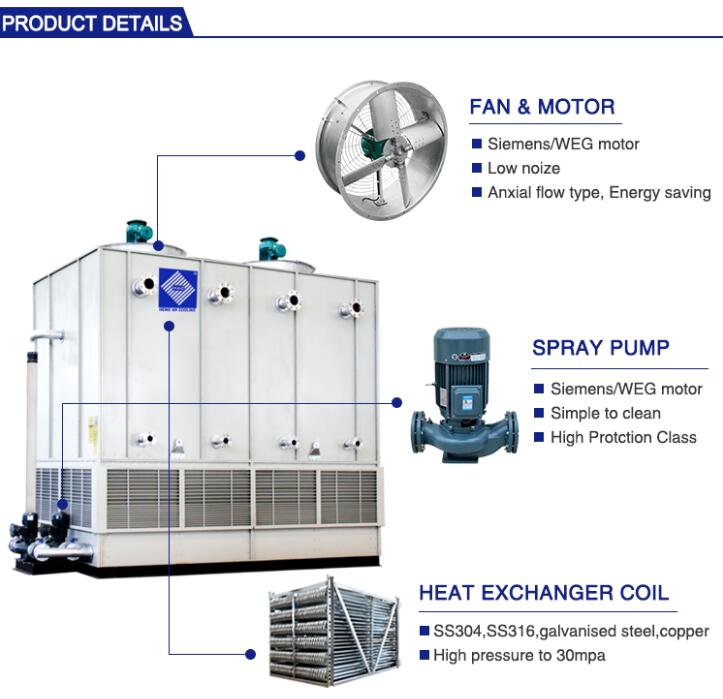 industrial water closed cooling tower