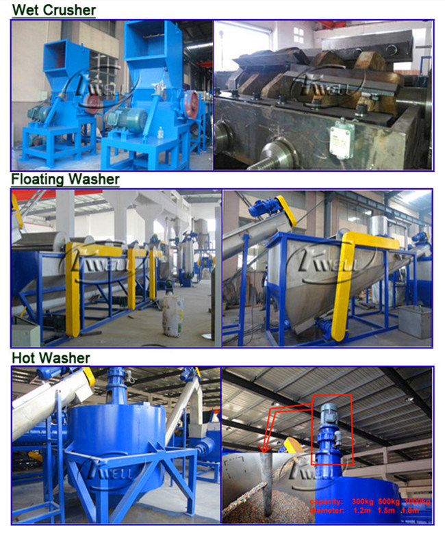 Plastic Bottle Washing Machine/Pet Flakes Recycling Line/Water Bottle Recycling Machine