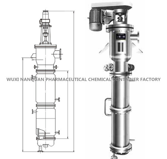 Heat Sensitive Material Centrifugal Scraper Thin Film Evaporator