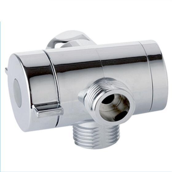 ABS Plastic M1/2 Diverter Shower Accessories Three Ways Diverter Valve