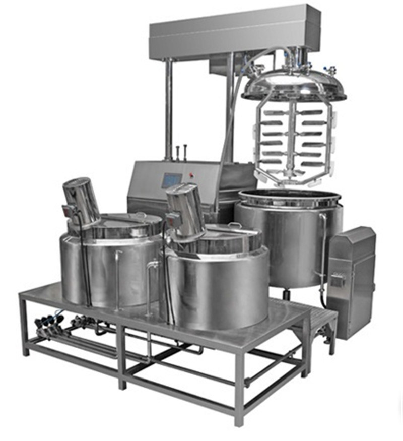 Vacuum Mixer Emulsifier Homogenizer for Cosmetic Cream Shampoo Lotion Ointment Toothpaste