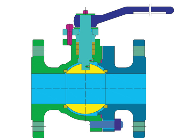 Supler Stainless Steel Soft Seated PTFE Peek Seat Insert Top Entry Side Entry Double Block and Bleed Floating Flange Ball Valve