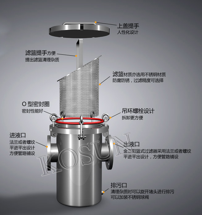 Stainless Steel Sea Water Pipe Basket Filter