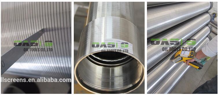 SS304 Wedge Wire Screen/Wire Wrapped Well Screen Mesh/ Stainless Steel Strainer Industrial Pipe