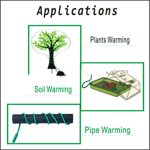 Seeding Heating Wire/Plant Heating Cable with Temperature Thermostat