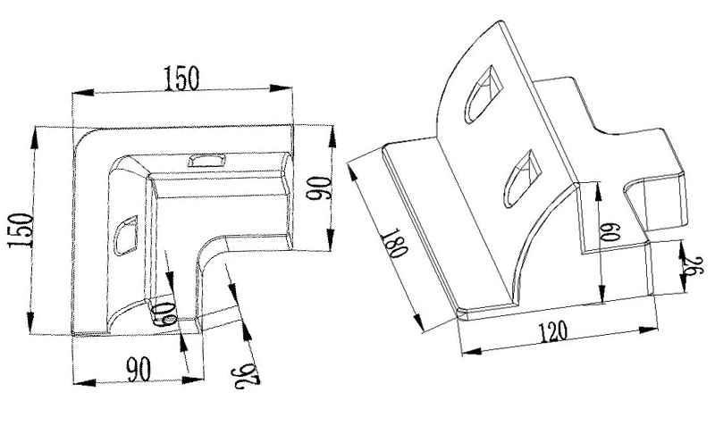 ABS White Color Solar Panel Corner Mounting Bracket Kits Cable Entry Gand 7PCS/Set