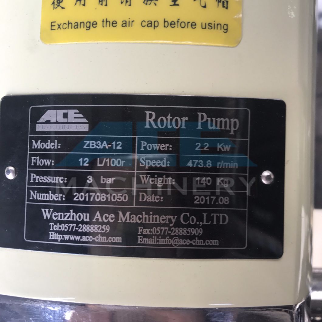 Sanitary High Efficiency Ketchup Transfer Pump Lobe Pump