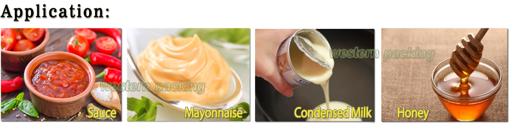 application of sauce-