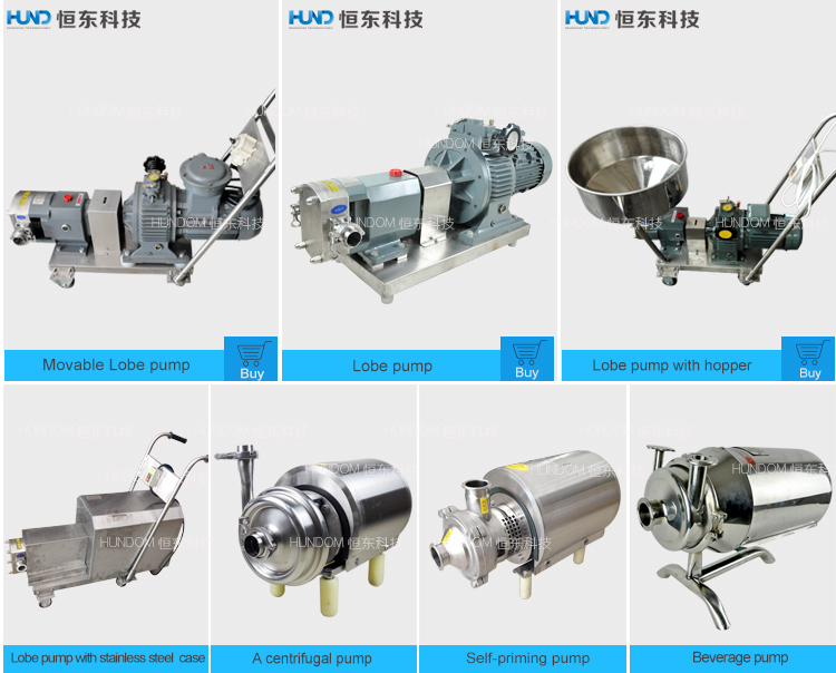 Stainless Steel Rotor Lobe Liquid/Chocolate Transfer Pump with Hopper