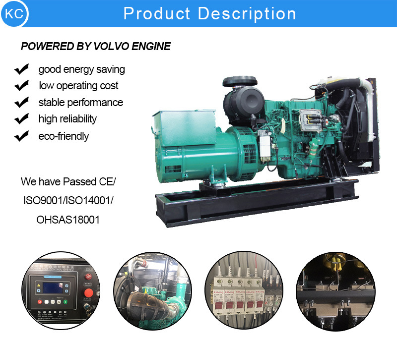 Silent Portable Diesel Electric Generator Set with Volvo Engine Power