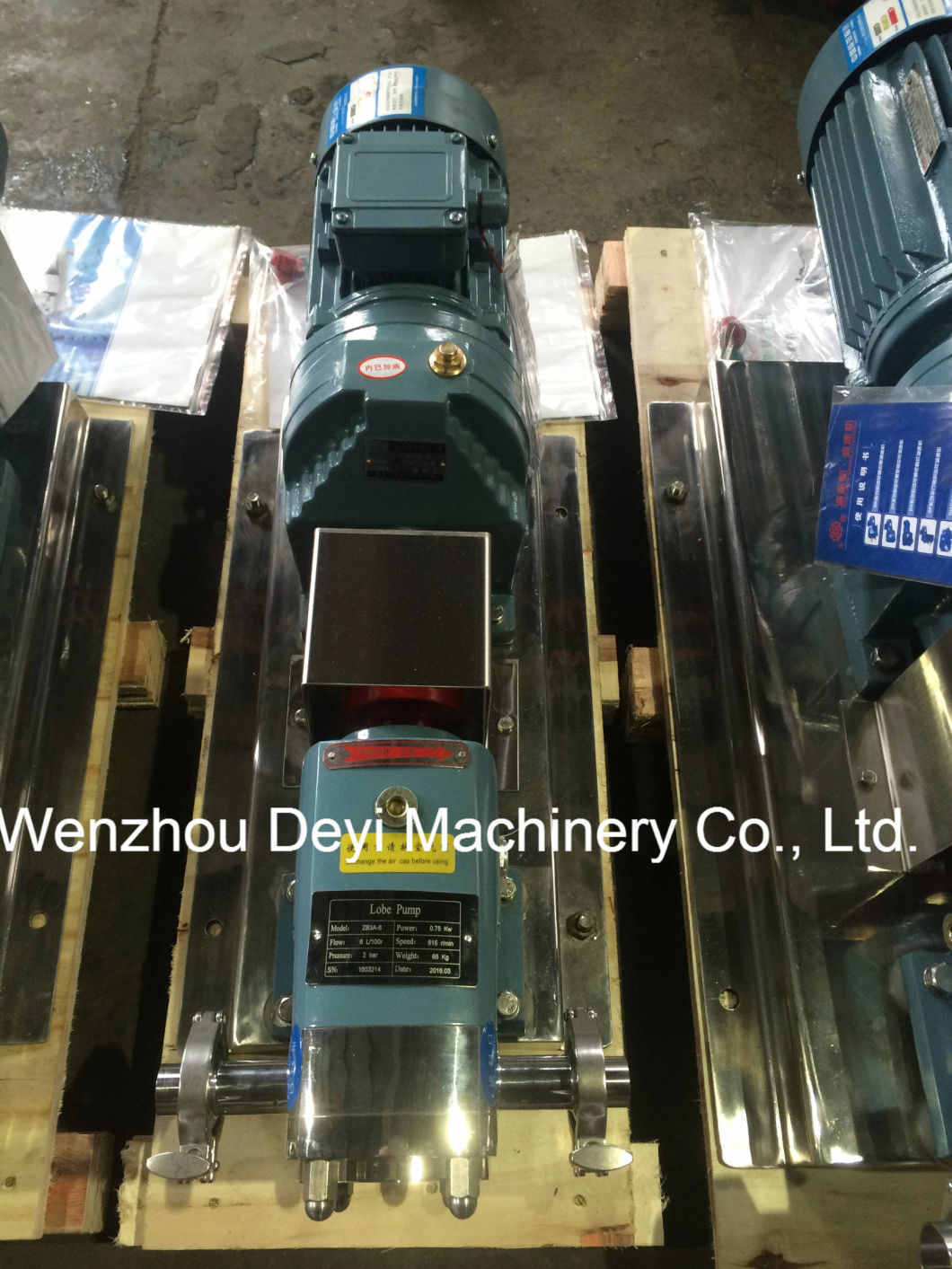 Stainless Steel Sanitary Grade Gear Rotary Lobe Pump Rotor Pump