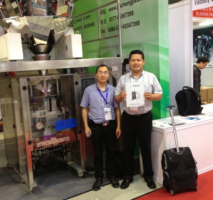 Automatic Vertical Form Fill Seal Spice Packaging Machine Dxd-520f