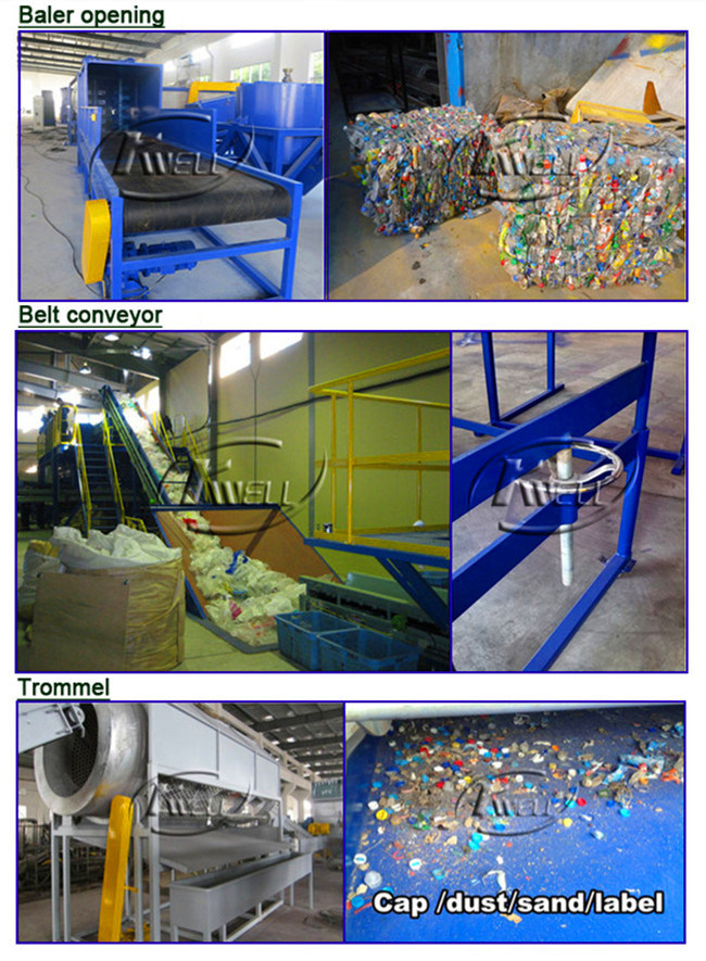 Plastic Bottle Washing Machine/Pet Flakes Recycling Line/Water Bottle Recycling Machine