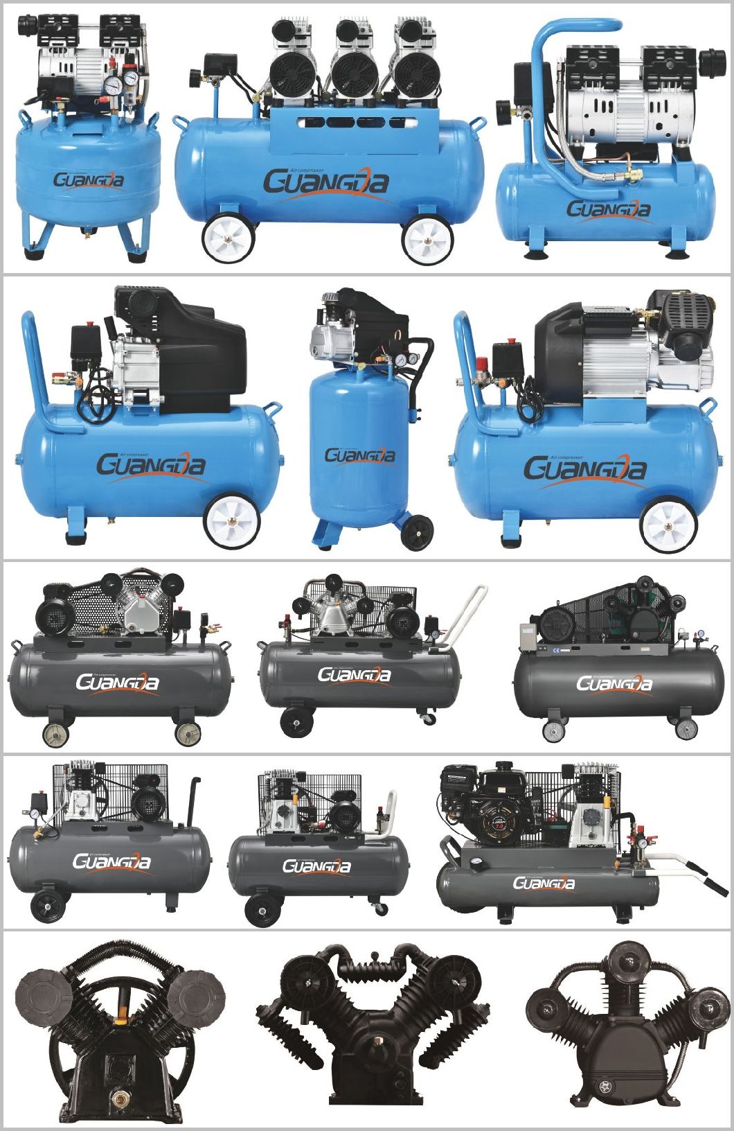 4kw 5.5HP 100L 8bar Belt Driven Air Compressor (V-0.6/8)