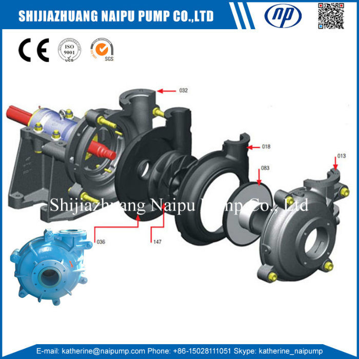 Cantilevered High Chromium Cast Iron Heavy Duty Slurry Pump