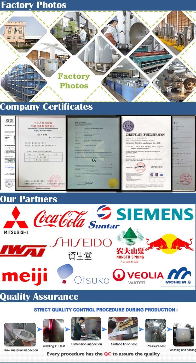 Stainless Steel Seed Tank with Ss304 Ss316