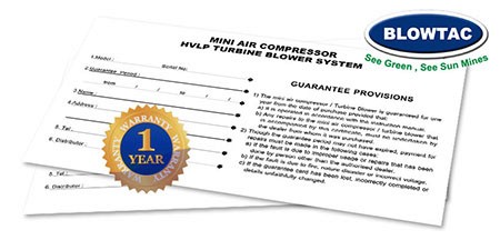 Mini Air Compressor one year  warranty