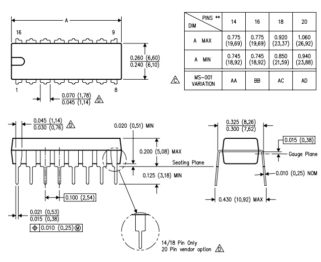 Transistor Uln2003an of Electronic Componenttexas Instruments