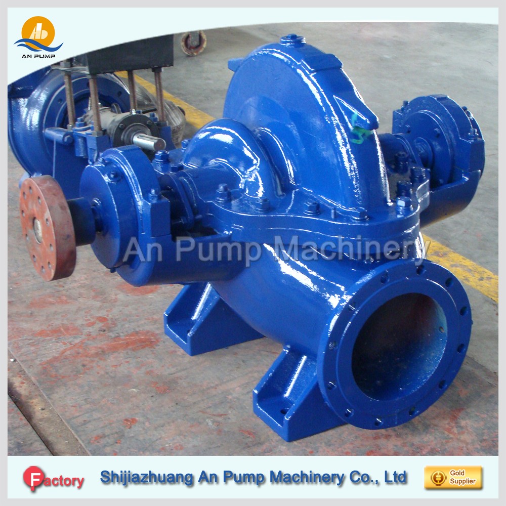heavy salted high capacity centrifugal split case water pump