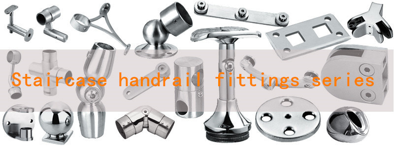 Stainless Staircase Stairs Baluster Handrail Support Ss Handrail Fittings Pipe Connector Fittings