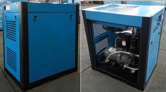 China Industrial Two Stage Compression Pm VSD Rotary Screw Air Compressor Manufacturer