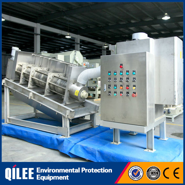 Low Operation Cost Screw Type Filter Press Sludge Dewatering Equipment