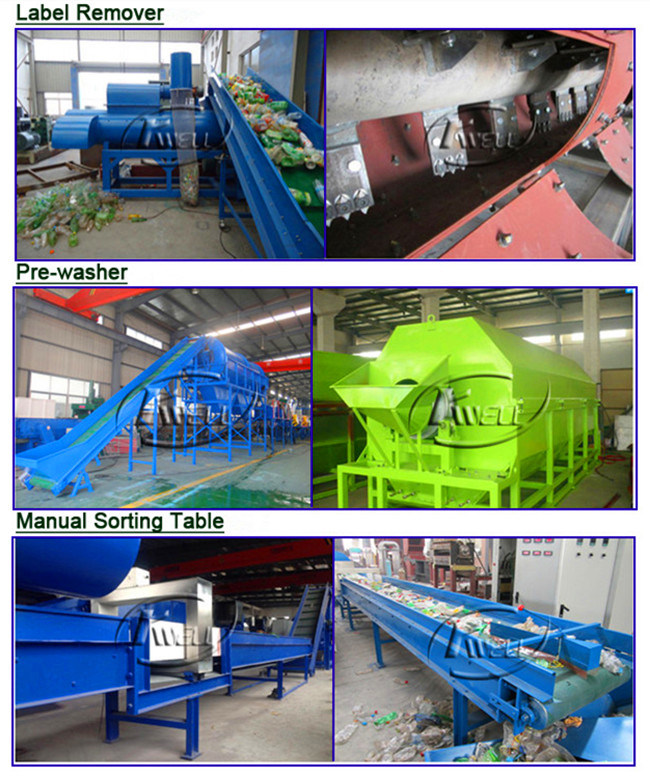 Plastic Bottle Washing Machine/Pet Flakes Recycling Line/Water Bottle Recycling Machine