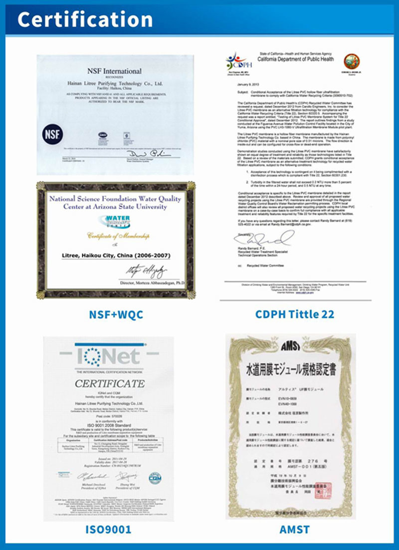 Litree UF Module Water Treatment Machine