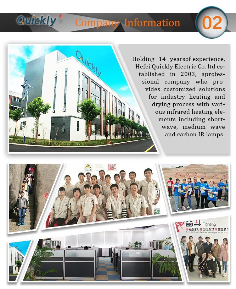 Quartz Tube Infrared Electric Heating Element 960mm