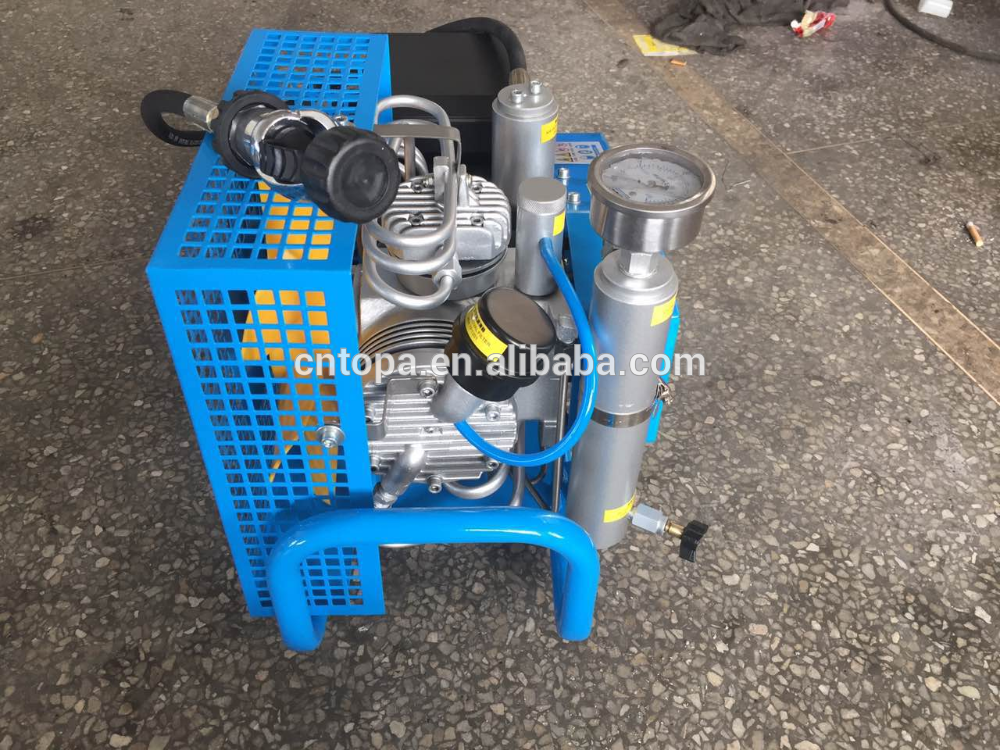 Mini 300bar portable scuba dive breathing air compressor for diving