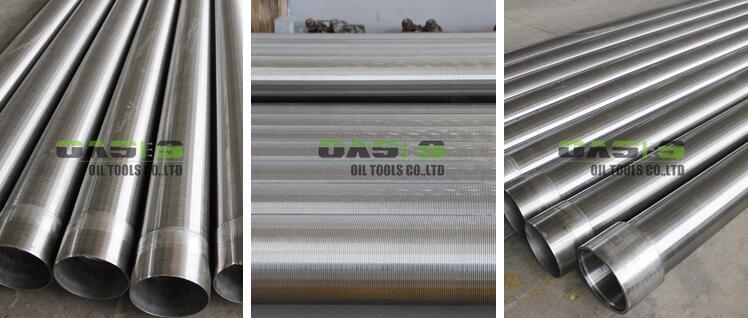 SS304 Wedge Wire Screen/Wire Wrapped Well Screen Mesh/ Stainless Steel Strainer Industrial Pipe