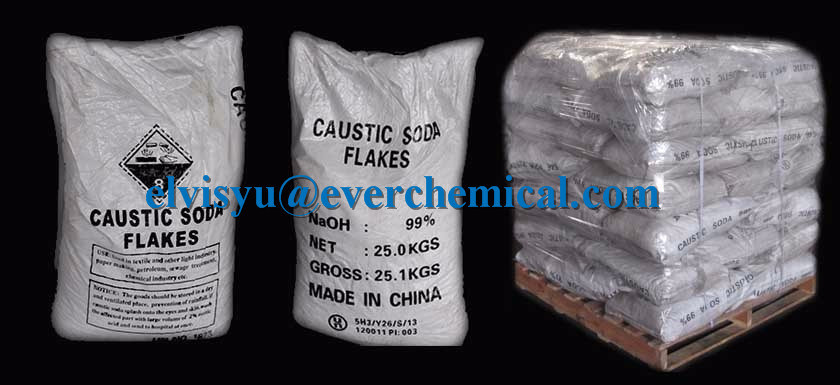 Big Manufacturer of Sodium Hydroxide Flakes/Pearls 99%Min