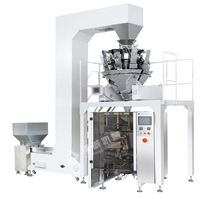Vffs Potato Chips Banana Chips Packing Production Line Dxd-420c