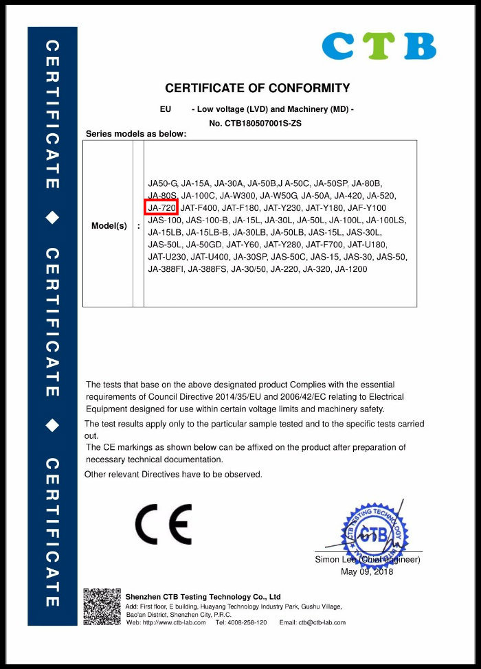 Large Vertical Automatic Powder Packaging Machine (JA-720)