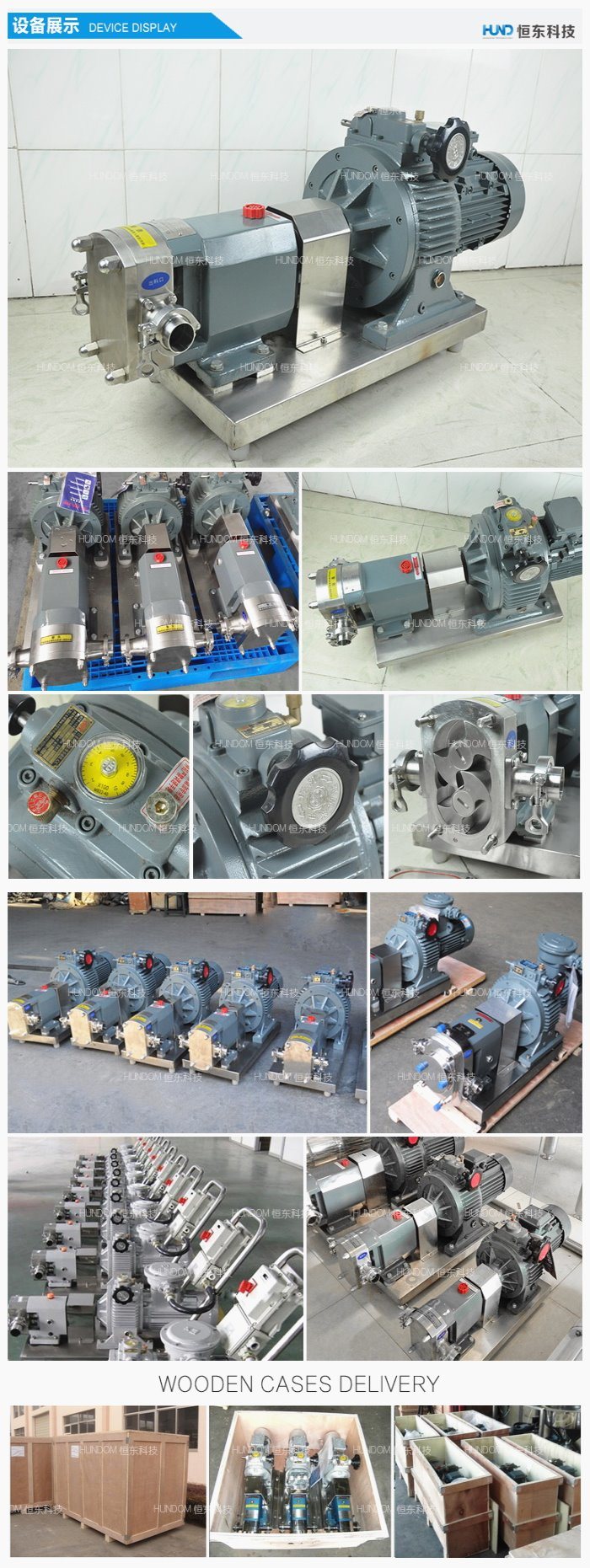 Sanitary Food Grade Chocolate Transfer Lobe Rotor Pump/Gear Pump