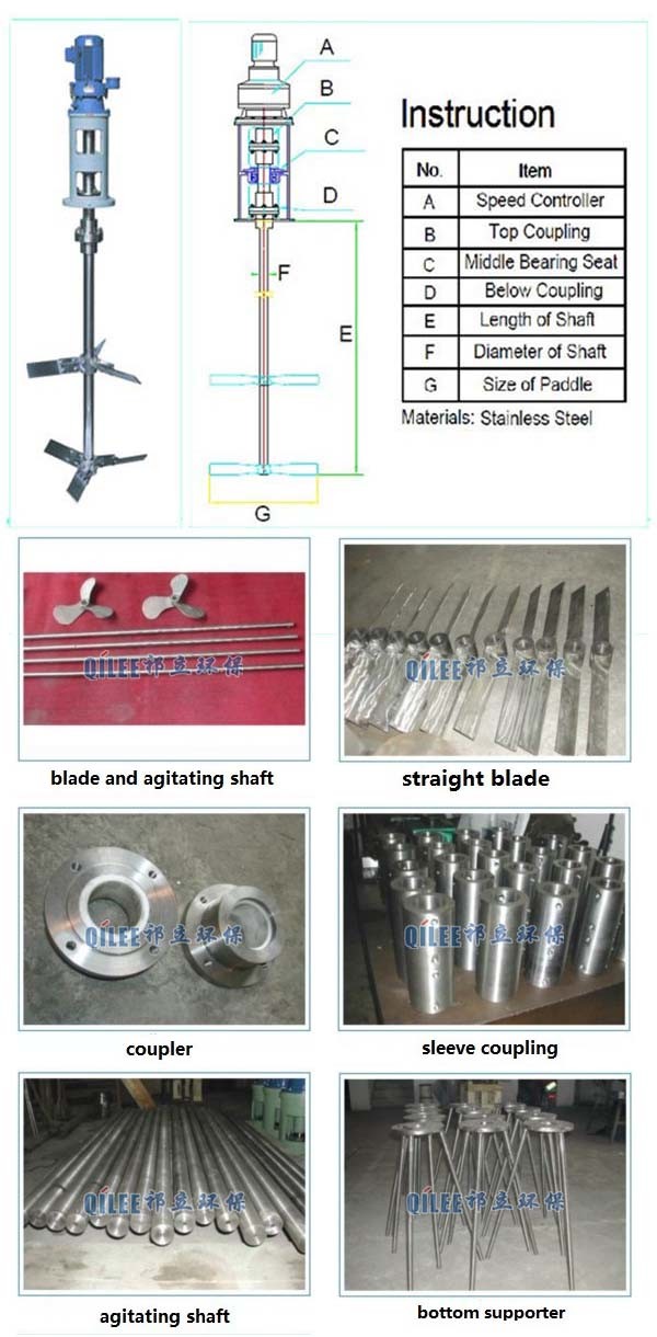 Chemical Industrial Mixing Equipment Automatic Agitator