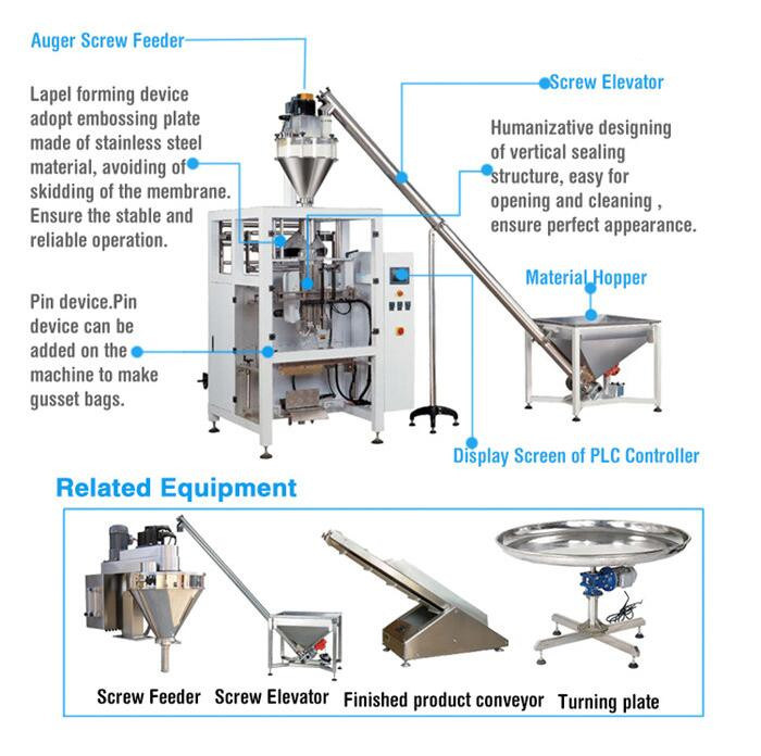 Factory Automatic 100-1000g Glucose Powder Packing Machine