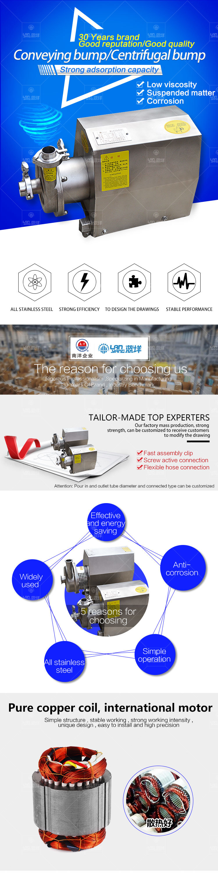 Factory Directly Sell Centrifugal Pump for Tooth Paste Conveying